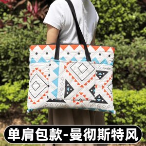 Bag picnic mat outdoor camping backpack moisture-proof mat portable waterproof thickened spring outing lawn music festival carpet mat