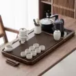 Bộ trà lò nung Ru cho phòng khách gia đình Bộ hoàn chỉnh cung cấp nước hoàn toàn tự động trạm pha trà kung fu ấm đun nước khay trà bàn trà điện gỗ hương