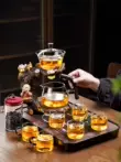 Bộ ấm trà tự động bằng thủy tinh, ấm trà từ tính gia dụng, tách trà Kung Fu, đèn văn phòng hiện vật pha trà sang trọng dành cho người lười biếng
