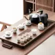 Bộ ấm trà hoàn chỉnh cho gia đình Kung Fu ấm đun nước tất cả trong một hoàn toàn tự động, quầy lễ tân văn phòng, bộ ấm trà sang trọng nhẹ nhàng cao cấp