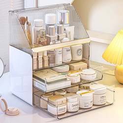 Cosmetic Storage Box Desktop High-End Dust-Proof Skin Care Product Storage Rack Dressing Table Acrylic Drawer Makeup Box