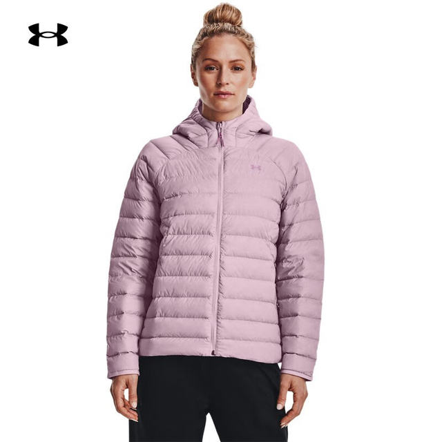 Under Armour official hooded down jacket women's summer outdoor sports cold-proof and warm tops fitness jacket trendy