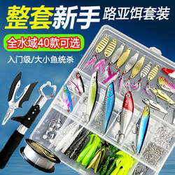 Lure Bait Box Set, Artificial Bait for Freshwater and Saltwater, Hard Bait, Frog Lure, Minnow Lure, Spinnerbait, Soft Bait, Minnow Lure