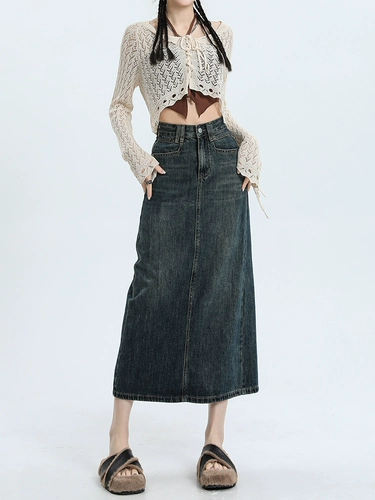 Приталенная юбка, высокая талия