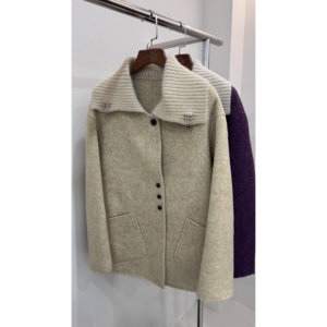 
2026 Autumn and Winter New Lapel Double-sided Wool Coat Women's Short Small Loose Slim Top