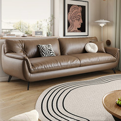 Italian Minimalist Tech Fabric Sofa for Living Room, Small Apartment, Modern and Simple, 2026 New Model, Home Use, Straight Row, Three-Seater