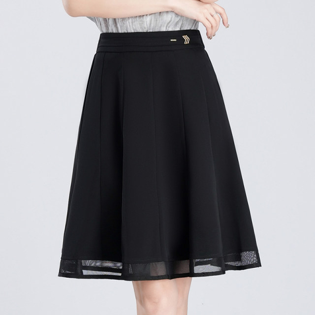 2025 summer mesh skirt A-line skirt high waist small short skirt pleated skirt large hem skirt skirt umbrella skirt
