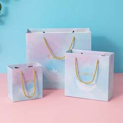 Dreamy Gift Bag, Hand-Held Paper Bag, ins Style, Simple and Exquisite, Suitable for Birthdays and Holidays, Paper Packaging Gift Bag
