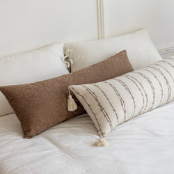 Wabi-Sabi Style Sofa Pillow, Long Pillow for Girls to Sleep On, Living Room Decorative Backrest Pillow, Headboard Cushion, Lumbar Pillow