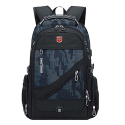 Swiss Army Knife Backpack School Bag for Boys, Junior High School Students, Burden-Reducing, Spine-Protecting, Extra Large Capacity, High School Students Backpack