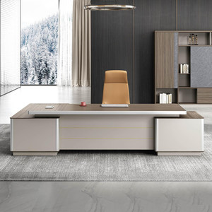 
Modern office computer desk CEO desk manager desk simple executive desk boss desk and chair combination office furniture