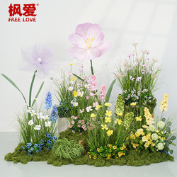 Artificial Flowers and Green Plants for Landscaping and Decoration, Indoor Landscape Combinations, Hotel Window Displays, High-End Simulated Plants and Ornaments