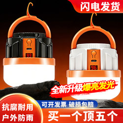 Power Outage Emergency Ultra-Bright Outdoor Camping Long-Lasting Lighting Led Rechargeable Light Bulb for Night Market Stalls and Home Use