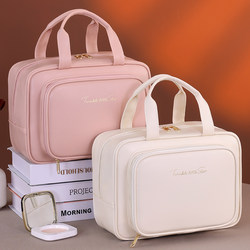 Patch Pocket Women's Cosmetic Bag 2025 New High-End Large-Capacity Portable Travel Skin Care Product Makeup Brush Storage Bag