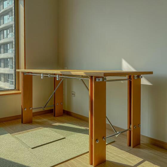 
Aluminum profile marine board desk designer creative workbench light shaft table legs manager desk boss desk industrial style