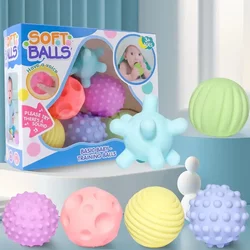 Manhattan Ball Baby Teething Toy Bath Toy Massage Ball Educational Tactile Touch Ball Hand Grasping Ball