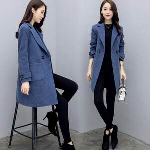 
Woolen coat for women spring, autumn and winter 2026 new style thickened Korean style medium-length woolen coat for women