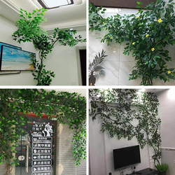 Artificial Leaves, Branches, Vines, Fake Leaves, Indoor Green Plants for Living Room, Artificial Flower Vines, Ceiling Plant Wall Decoration