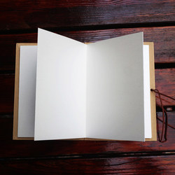 Accordion-Style Notebook, Drawing Book, Foldable, Easy to Store, Can Be Spread Flat, DIY Travel Stamp Collection, Blank Photo Album