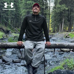 
UA Under Armour men's and women's base shirt sports casual semi-zipper training quick-drying T-shirt long sleeves 24600603-001