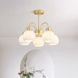Light Luxury Restaurant Lamp, Modern, Simple, Warm, Cream-Colored Study Room, Bedroom Chandelier, Nordic Style, Trendy Dining Table Lamp
