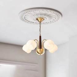 French-Style Vintage Chandelier, Cream-Colored Master Bedroom Lamp, Retro Glass Dining Room Chandelier, Cloakroom, Study, Zhongshan Lighting Fixtures