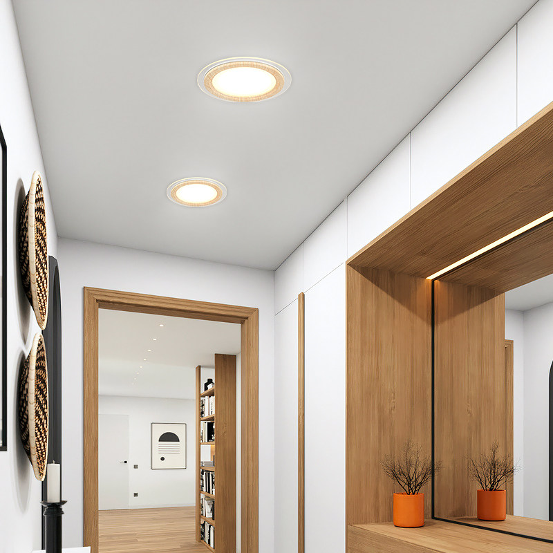 가정용 다운라이트 LED 천장 스포트라이트 5W 매입형 개구부 7.5CM 거실 천장 과녁 구멍 라이트 홀 라이트 심플 라이트 -