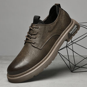 This year's popular cross-border men's shoes spring outdoor work shoes large leather shoes men's cowhide Martin shoes men's foreign trade