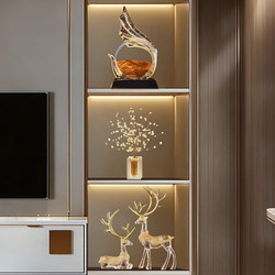 Tv Cabinet Ornaments, Decorative Light Luxury High-End Living Room Wine Cabinet, Glass Cabinet, 2026 New Model, High-End and Elegant
