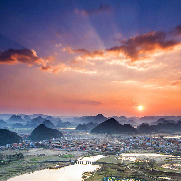 云南普者黑秘境5天【住高奢Ins设计风美憬阁+弥勒湖畔温泉别墅】