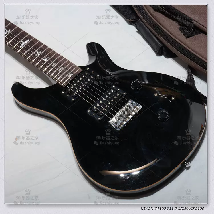 现货打折韩产PRS SE Custom 24 CM7BL舞台表演进阶7弦电吉他黑色-Taobao