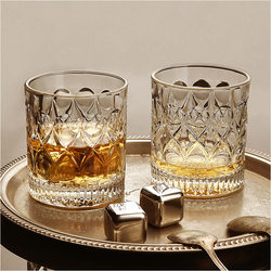Whiskey Glass, Home-Use Retro Crystal Glass, Creative Liquor Glass, Octagonal Beer Glass, Bar Set