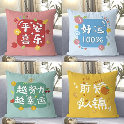 Get Rich Quick Pillow, Living Room Sofa Cushion, Headboard Backrest, Office Lumbar Support Backrest Cushion, Car Lumbar Support Cushion Cover