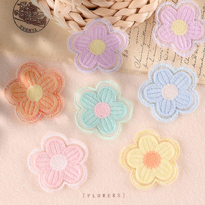 Color flower cloth sticker patch sticker embroidery fashion versatile down jacket pants decorative hole repair subsidy flowers
