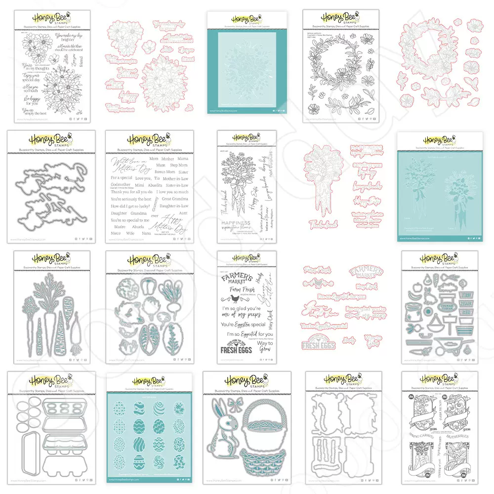 雏菊花束印章蔬菜鸡蛋遮蔽板烫金Cutting dies割模具DIY剪贴簿, image size:1000x1000