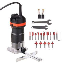 Trimming Machine, Electric Wood Milling and Slotting Machine, Woodworking Engraving Machine, Hole Drilling Machine, Electric Tool, Household, All-Copper