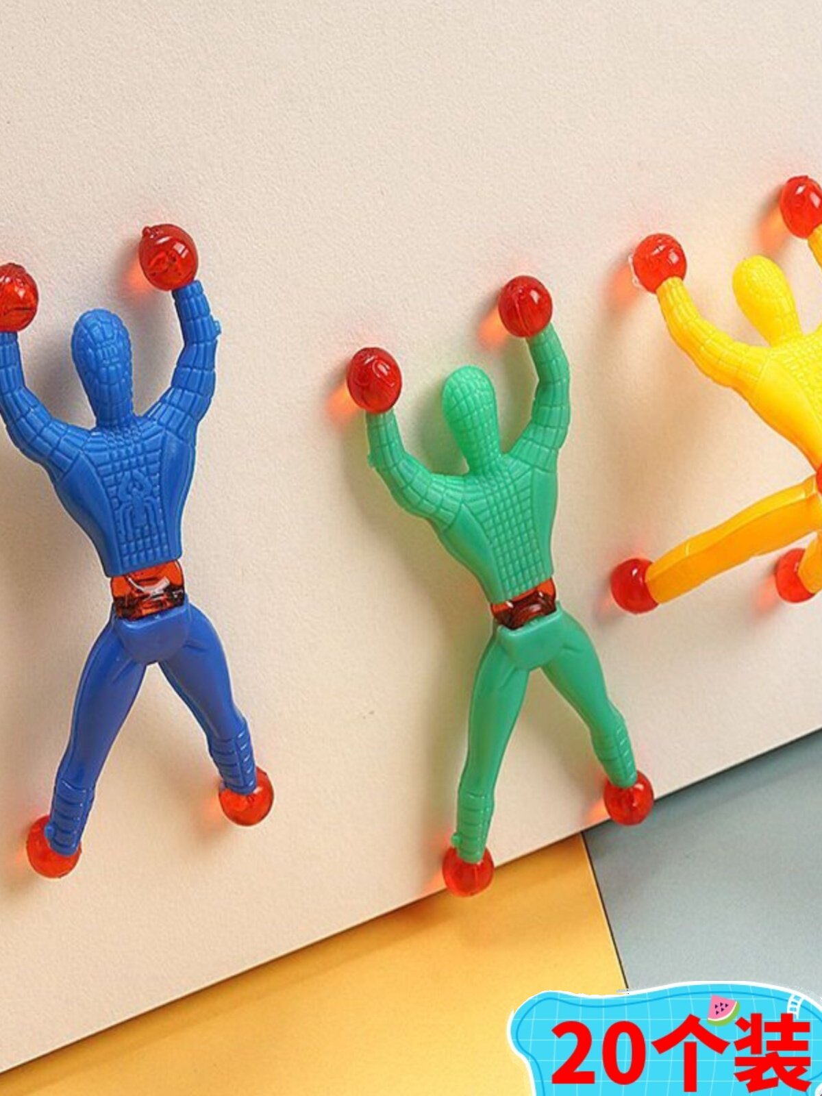 Sticky Man - Hombre Araña De Juguete Que Escala Paredes, 2 Piezas, Adhesivo Para Superficies Lisas