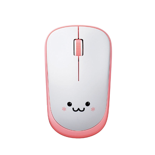 宜丽客女生粉色可爱无线鼠标