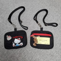 Lishibao Cartoon Hanging Neck Student Card Bag Cute Work Card Meal Card Bag Coin Purse 3955