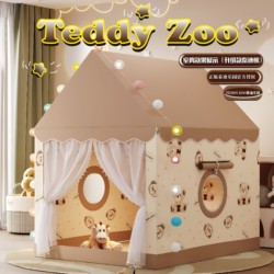 Teddyzoo Teddy Paradise Tent Indoor Children's Princess Little House Boys and Girls Bed Sleeping Playhouse