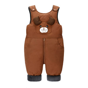 
Baby down jacket overalls 0-1 year old thickened 2 children 3 small and medium-sized children's pants 4 warm 5 men's and girls' cotton pants