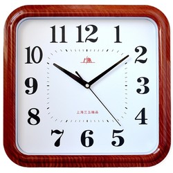 Shanghai 14inch Silent Square Large Wall Clock Living Room Office Modern Simple Quartz Clock Wall Hanging Clock