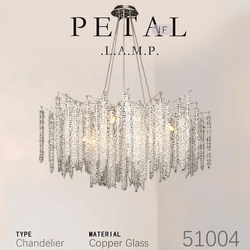 French-Style Scarpa Bedroom Designer Light Luxury Crystal Branch Chandelier Living Room Main Light Post-Modern Art Creativity