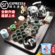 Qin Yi Kung Fu bộ trà hoàn toàn tự động tất cả trong một ấm đun nước trà nhà phòng khách thoát nước khay trà bằng gỗ chắc chắn bàn trà điện bantradientrungquoc com Bàn trà điện