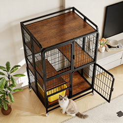 Folding Cat Cage for Home Use, Indoor, Extra-Large Free Space, No Installation Needed, New Type of Cat Villa, Cat House, Cat Enclosure
