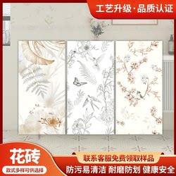 All-Ceramic Soft Light French Cream Tiles 600X1200 Bathroom Kitchen Tiles Background Wall Flower Tiles