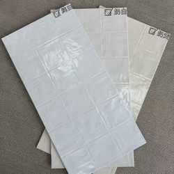 Retro Pearl Shell Glaze Tiles 400X800 Cream Style Small White Tiles Kitchen Bathroom Blue and White Porcelain Wall Tiles