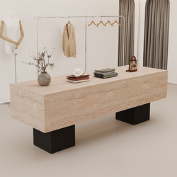 Nakajima Style Clothing Store Nakajima Table Women's Clothing Store Center Counter Simple Modern Display Table Shoe and Bag Display Cabinet