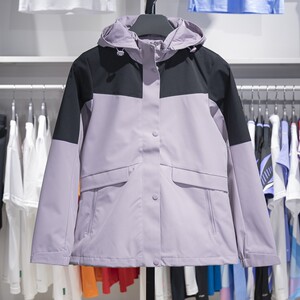 Li Ning sports trench coat 2024 Autumn group purchase series women's water -proof water -proof removable hooded jacket AFDUA14
