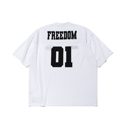 Freedom New Fitness Loose-Fitting American-Style Drop-Shoulder T-Shirt